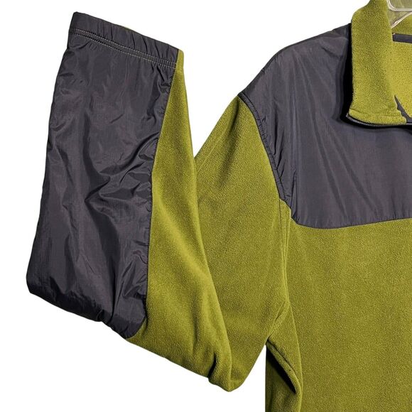 Nautica Competition Pullover Mens XL Green Black Fleece 1/4 Zip Jacket Outdoors - Picture 8 of 12